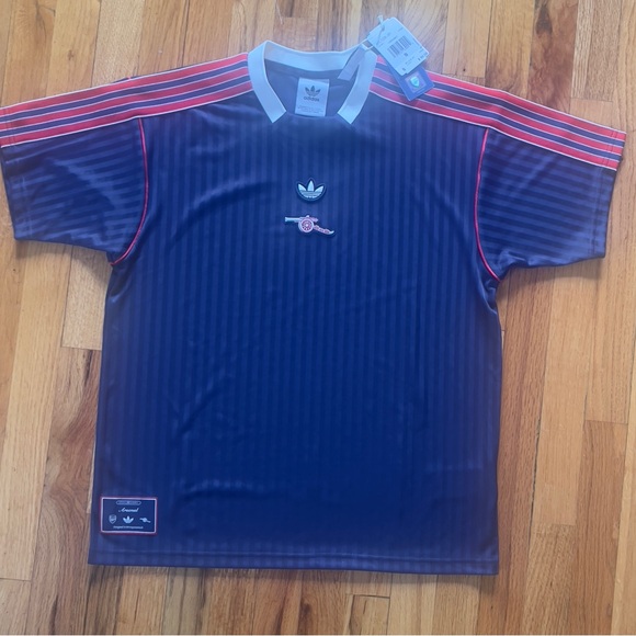 Adidas Arsenal Icon Blue Soccer Jersey, Size Small NWT JF0546 - Picture 2 of 6